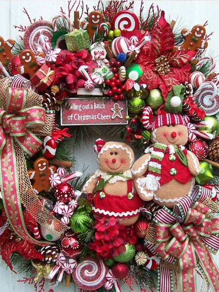 edible gingerbread wreath festive decor