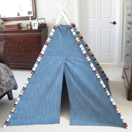 Make a teepee for indoor or outdoor