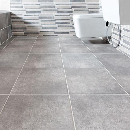 Where concrete finishes were previously too much work, Johnson Tiles now introduce inkjet printing that allows for a concrete look to be printed onto ceramic and porcelain tile bodies