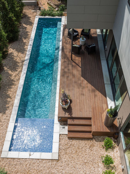 An increasing trend for homeowners installing a pool, is to have a lap pool installed. The benefits of this type of pool are two-fold. Not only is it a cool place to take a dip when the weather is hot, it's also perfect for keeping fit. 