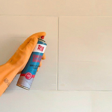 7. Allow the grout to cure for 24 hours and then polish the tiles with a clean dry cloth. Be sure to clean your tools before the grout hardens.