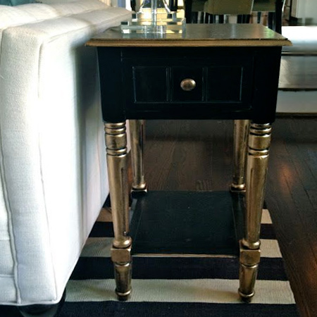 Of course you can spray paint furniture - and add a glam new look to old fashioned pieces