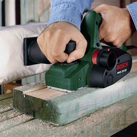 a powered planer saves time and energy when you need to smooth down rough wood or trim off a bit here and there