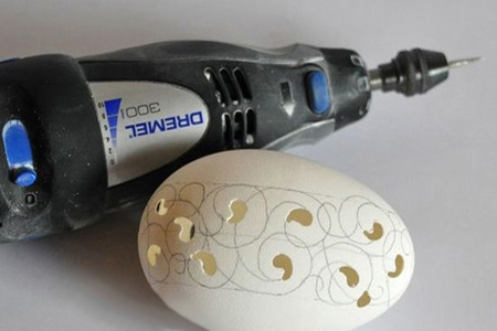 If you are looking for a new hobby, the Dremel MultiTool can be fitted with a variety of accessories to do so many crafts, like making your own lace eggs.