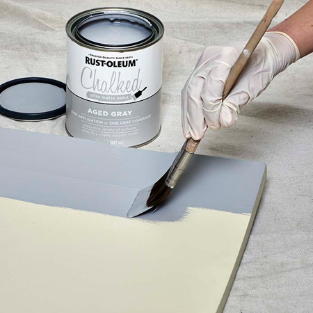 Paint a cabinet with Rust-Oleum Chalked paint