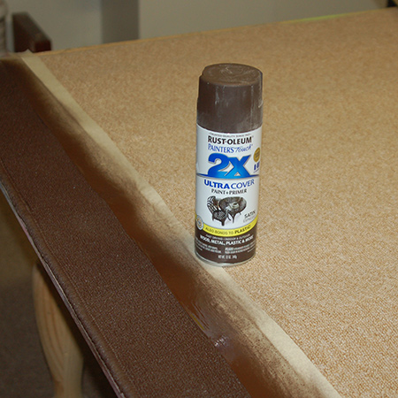 Rust-Oleum sprayed carpet