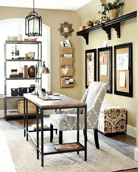 beautiful home office ideas - easy to make desk