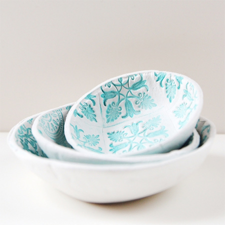 You can make these decorative air dry clay bowls for your home, or they would make the perfect gift for a friend.