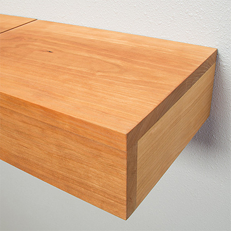 Make a secret shelf using pine to hide small valuables and documents. Once closed, the secret shelf is invisible.