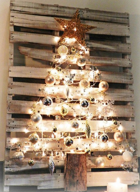 reclaimed wood pallet christmas trees to make
