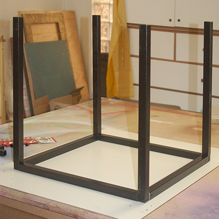 Steel frame side table - no welding!