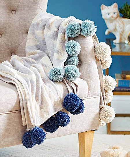 There are also so many ways to use pom-poms to embellish personal gifts for any occasion