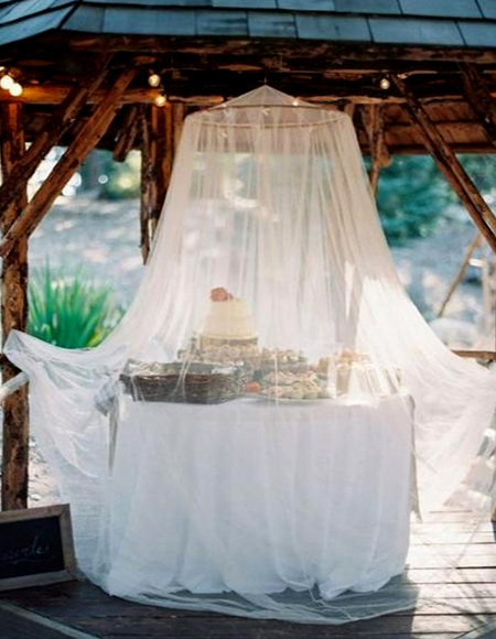 Use affordable mosquito nets to add a romantic touch to your outdoor living areas or keep hungry mozzies at bay.