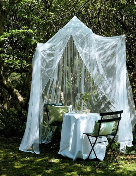 Romantic mosquito canopies
