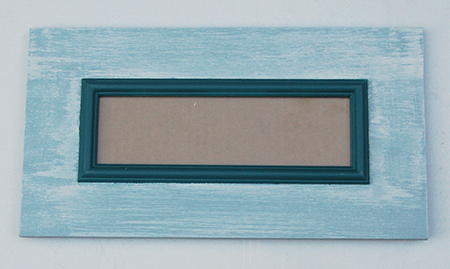 Letterbox Frame with Dry-Brushing Technique