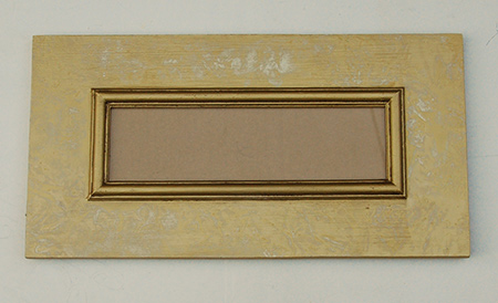 Letterbox Frame with Gold (bagging) Technique