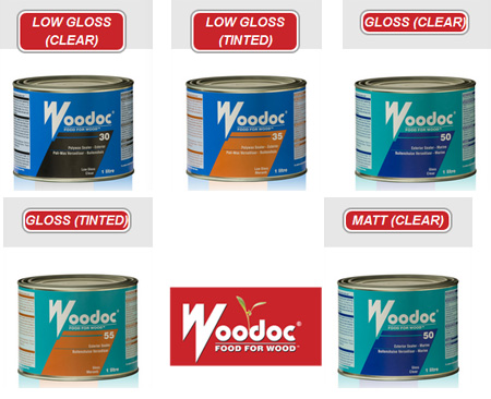 Choose from the range of Woodoc Exterior Sealers in matt, low gloss and gloss in clear or tinted finishes and follow the recommended guidelines on the tin for proper application.