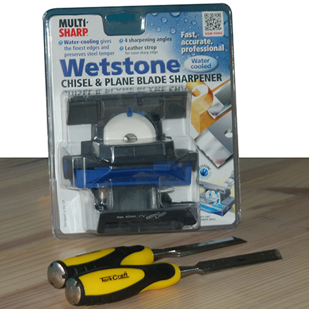 HOME-DZINE | DIY Tips - When you use wood chisels on a regular basis, the blades soon become dull. The MultiSharp Wetstone Chisel Sharpener allows you to keep all your chisels sharp and ready for use.