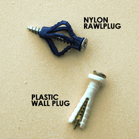 For most plastic wall plugs, even the design lets them down before the heat has chance to make them go soft. The [plastic] wall plug splits in half, and the two sides open the grip the wall. You can imagine that it sounds like a soft fizzle. 