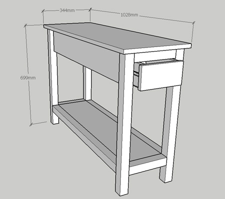 DIY nightstand for a small bedroom