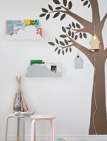 HOME-DZINE | Cloud Decor - Here's a nifty - and easy - way to add clouds to a kids' bedroom in more ways than one - for fun!