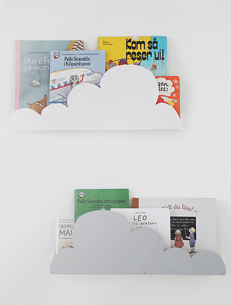 HOME-DZINE | Cloud Decor - Paint the finished cloud shelves with Rust-Oleum Chalked ultra matte paint for a super flat, matt finish that's perfect for a cloudy wall shelf.