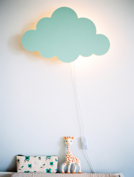 HOME-DZINE | Cloud Decor - Cover up a plain wall light with a cloud panel and fill the bedroom with soft lighting.