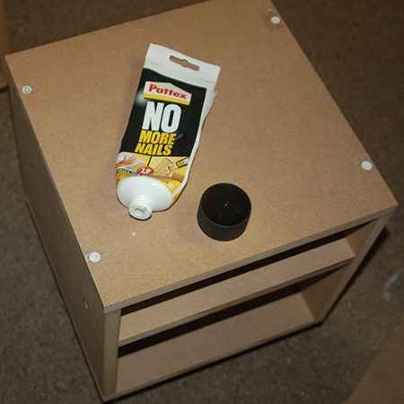 HOME-DZINE | DIY Furniture - GOOD TO KNOW: Covering screws with a small amount of No More Nails adhesive before applying wood filler reduces cracking.