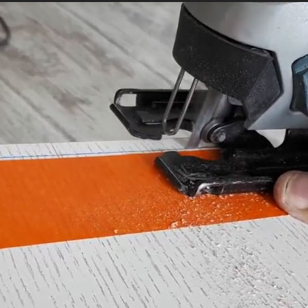 HOME-DZINE | DIY Tips - The Bosch T308BFP jigsaw blades provide the cleanest cut ever when trimming hardwood or laminate countertops.