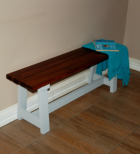 There are plenty of designs on the Internet for you to make your own bench in a weekend. 