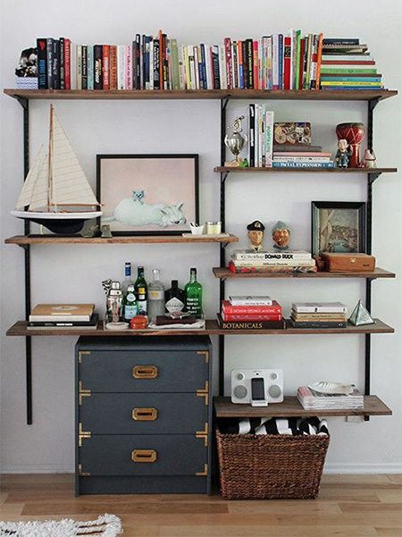 A bookshelf is still one of the most practical pieces of storage furniture you can have in a home. We look at various ideas for vamping up a steel bookshelf.