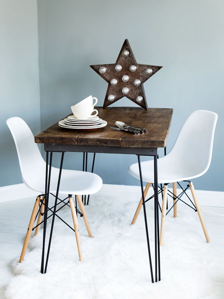 HOME-DZINE | If you love taking something old and turning it into a beautiful, practical piece of furniture, then this reclaimed wood dining table is a project you will enjoy.