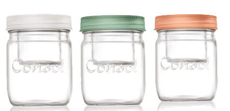 Consol's jar in a jar is available in coral, blue, green and white and you can buy them at select stores, at The Consol Shop, or online at Consol.