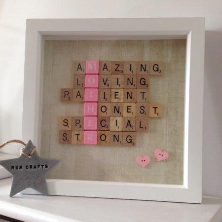 HOME-DZINE | scrabble tiles are great for an easy gift for fathers day