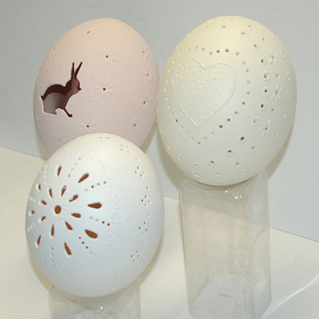 Easter Lace Eggs - with Ostrich Eggs!