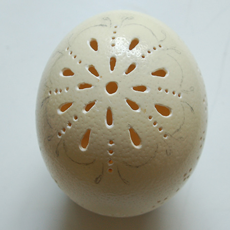 Easter Lace Eggs - with Ostrich Eggs!