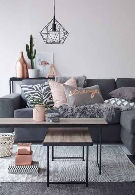 HOME DZINE | Decorate with grey and pink