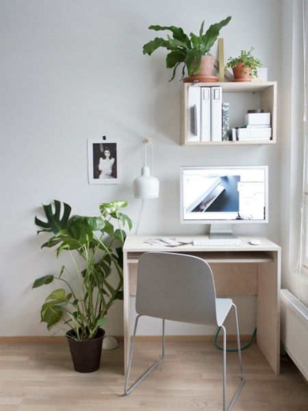 Take a look at how easy it is to set up your own home office with laminated pine shelving or pine plywood that you can buy at Builders.