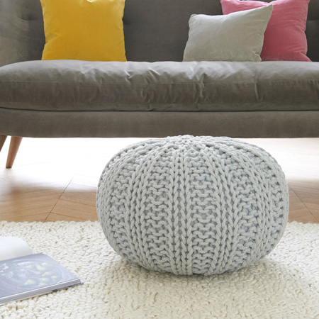 For the more advanced knitter, you can experiment with different patterns to create your own unique knitted pouffe. Choose yarn colours that complement the decor in your home, or add a bold splash of colour.