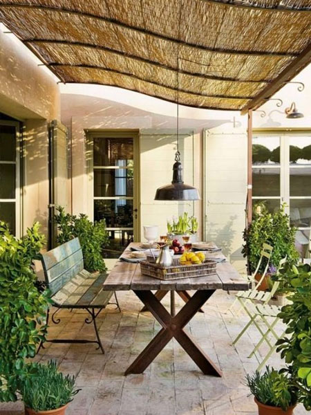 HOME-DZINE | DIY Deck - Adding a covering to the deck will allow you to spend more time outdoors enjoying the space. There are a variety of materials to choose from, from bamboo and grass, to a fully fitted roof.