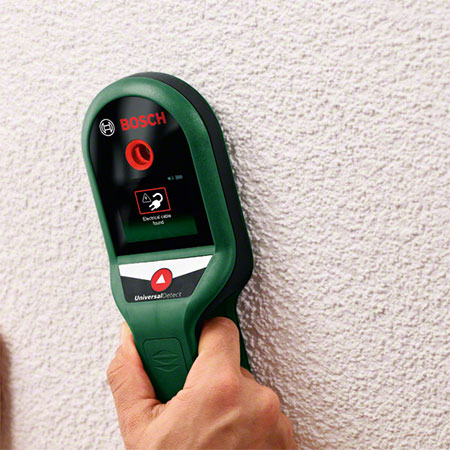 GOOD TO KNOW: Before drilling into walls use a Digital Detector