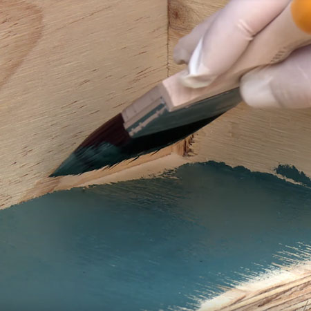 6. Sand the boxes smooth, wipe clean and then apply your choice of paint finish. 