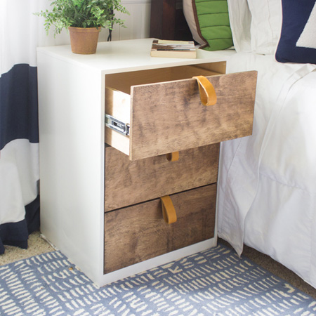 HOME-DZINE | DIY Projects - Use 16mm SupaWood and pine plywood, as well as a Kreg pocket hole jig, to make a modern nightstand for your bedroom.