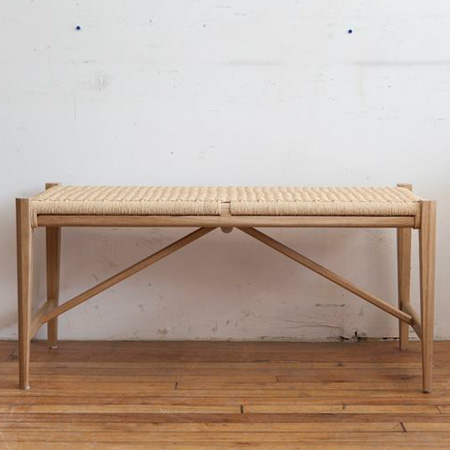 HOME-DZINE | Ideas for weaving with Danish Cord - modern bench 