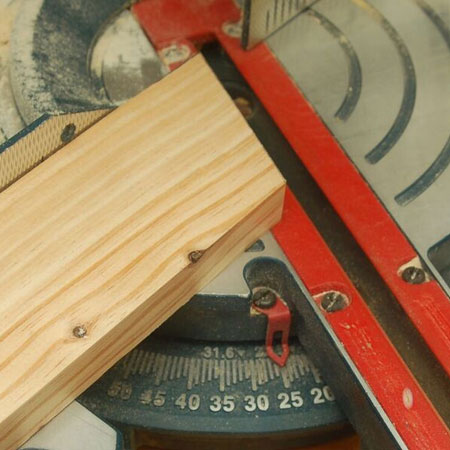 HOME-DZINE | DIY Projects - Cut 25-degree angles on your mitre saw