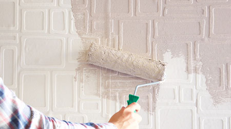 HOME-DZINE | Paintable Wallpaper -  Let the wallpaper dry for at least 24 hours before painting