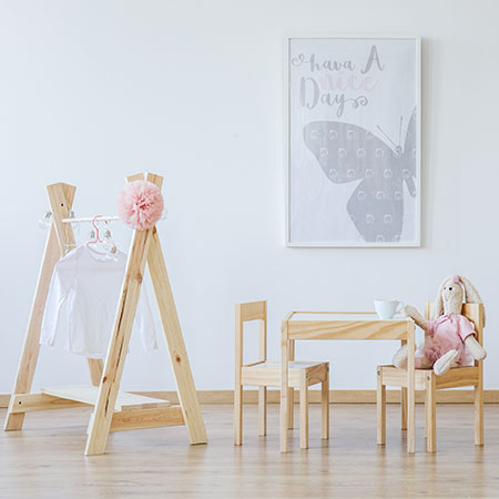 HOME-DZINE | Childrens Furniture - Design-A-Bed childrens clothes rail and childrens table and chairs
