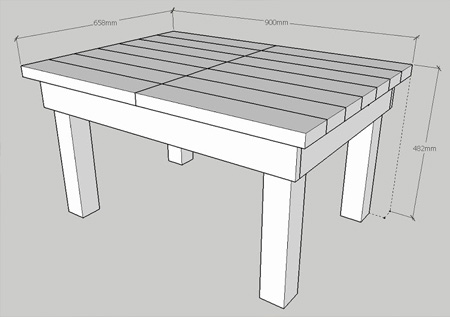 Coffee Table with storage compartment