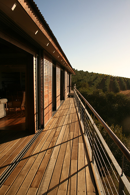 HOME-DZINE | Timber Homes - Nestled in a valley rich in indigenous flora and fauna, Hidden Valley Wine Farm’s architecture pays careful homage to its surrounds