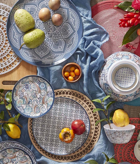 HOME-DZINE | Spring and Summer Trends - This season's accessories for a dining table - indoor or outdoor - are anything but plain